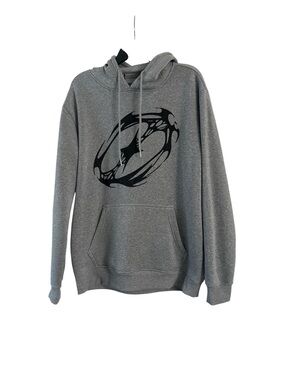 NWOT Galileo Grey Graphic Pullover Hoodie Size L